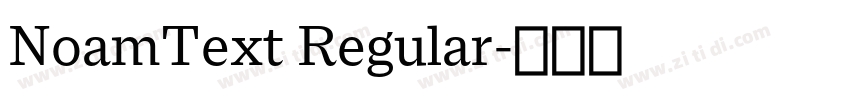 NoamText Regular字体转换 NoamText Regular字体转换